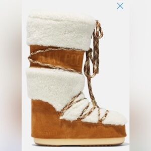 LAB69 ICON CREAM SHEARLING BOOTS